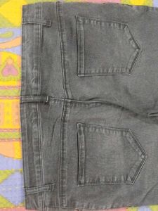 Dark Grey Denim Capri