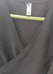 Elegant Black Wrap Top