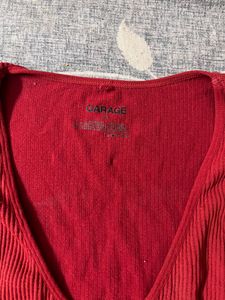 Garage Ribbed  Crop Top