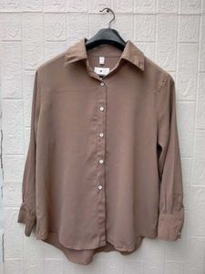 New with tag Pinterest Elegant Beige Button-Down S