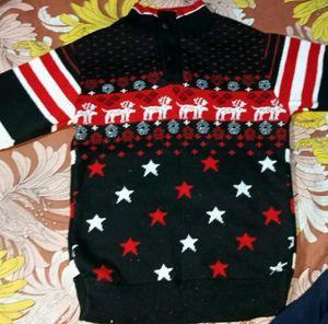 Patterned Knit Sweater