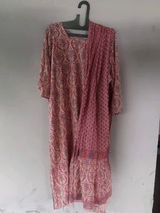 Pure Cotton Florap Print Kurti Set(40-42) Bust