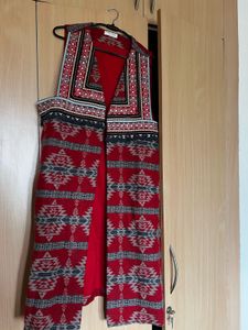 Red Kilim Vest