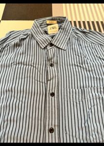 New ZARA Mens Shirt Half-Sleeve Original Branded