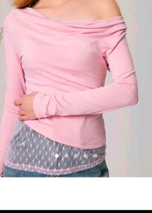 Y2k Cowl Neck Patchwork Top