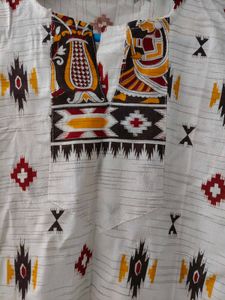 White Cotton Kurti Never Worn