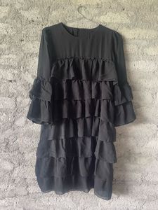 Black Ruffle Dress