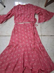 Pink Cotton Blend Blouse