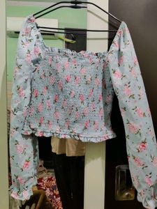 Floral Smocked Top