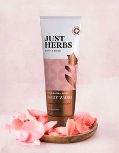 Just Herbs Shatpatri Wild Indian Rose Body wash