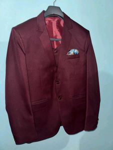 Burgundy 3-Piece Suit