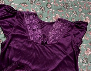 Purple Velvet Lounge Pants