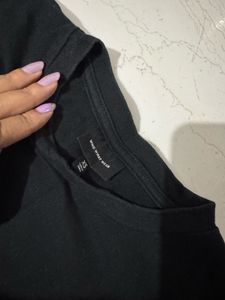 Bell Sleeve Black Top