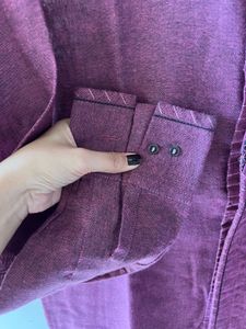 Maroon Patterned kurta