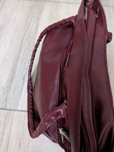 Burgundy shoulder Bag