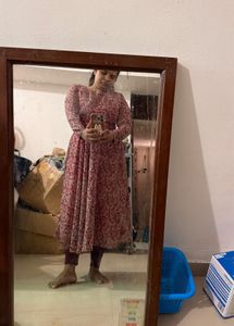 anarkali gown with duppta