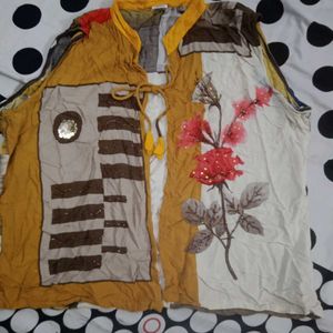 Vintage Style Embroidered Vest