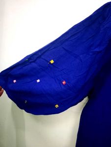 Embroidered Blue Top