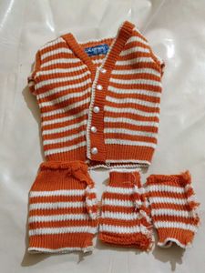 Striped Knit Sweater Set
