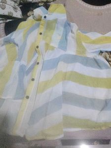 Striped Button-Down Shirt