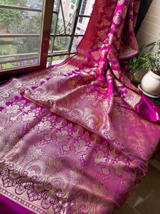 100% Pure Silk Wedding Wear Banarasi Saree