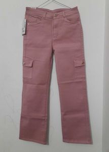 Pink straight Cargos