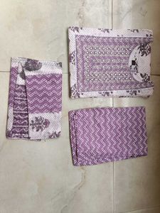 Women Cotton Kurti Pant Dupatta Set ( L )