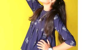 Medium Size Neavy Blue Top