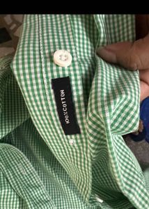 Men&#39;s Green Checked Shirt