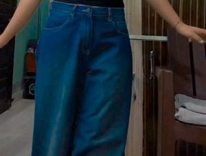 Wide Leg Baggy Denim Jeans
