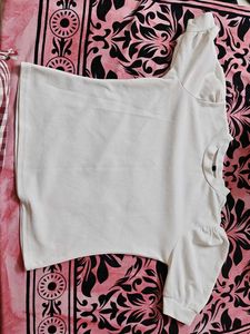 White Puff Sleeve Top