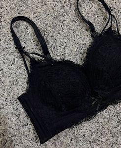 Black Lace Bra