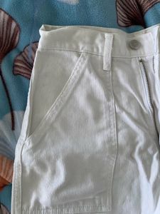 White High Waisted Shorts