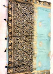 Elegant Blue Saree