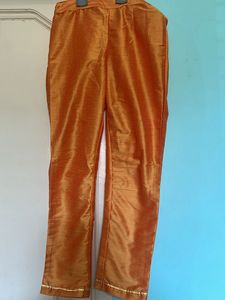 Silk Pencil Cut Festive Pant With Freebie Dupatta