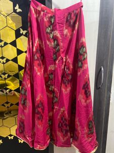 Rangriti Red &amp; Gold Ethnic Skirt