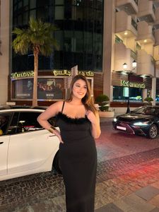 Feather Black Maxi