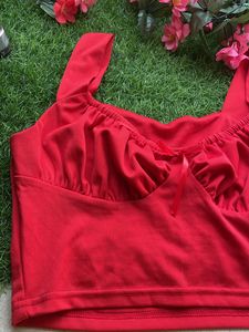Red Crop Top