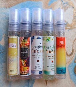 (Any 5) 10ml Decants Of Bath&BodyWorks Body Mists