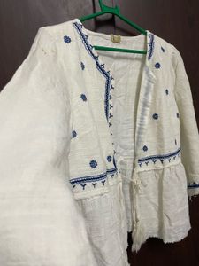 Embroidered White Jacket