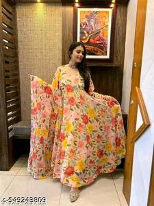 Floral Anarkali Kurta Set