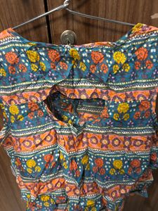 Printed Crop Top - multicolour