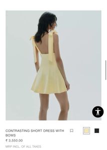 ZARA short Dress With Bows