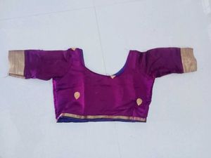 Traditional Purple Skirt Nd Blouse