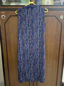 Stylish Blue Printed Tunic Kurta Top