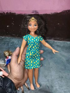 Princess Doll with Dress & Crown