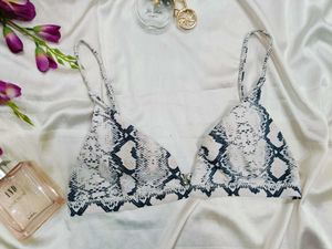 Snakeskin Print Bralette