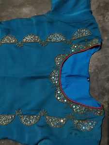 teal blue kurti
