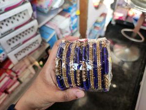 Blue &amp; Gold Bangle Set