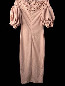 Pink Off-Shoulder Dress Size Xs